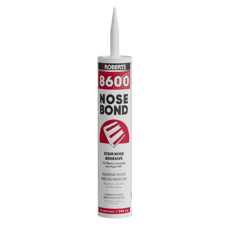 Roberts Stair Nose Bond Adhesive 10 oz. Tube, carpet stairs glue, carpet adhesive, wood floor glue, 8600-10C Roberts, QEP tools, flooring tools