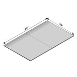 RRSPT2CSVAR 39” x 62” Tub to Curbless Shower Pre-Sloped Pan