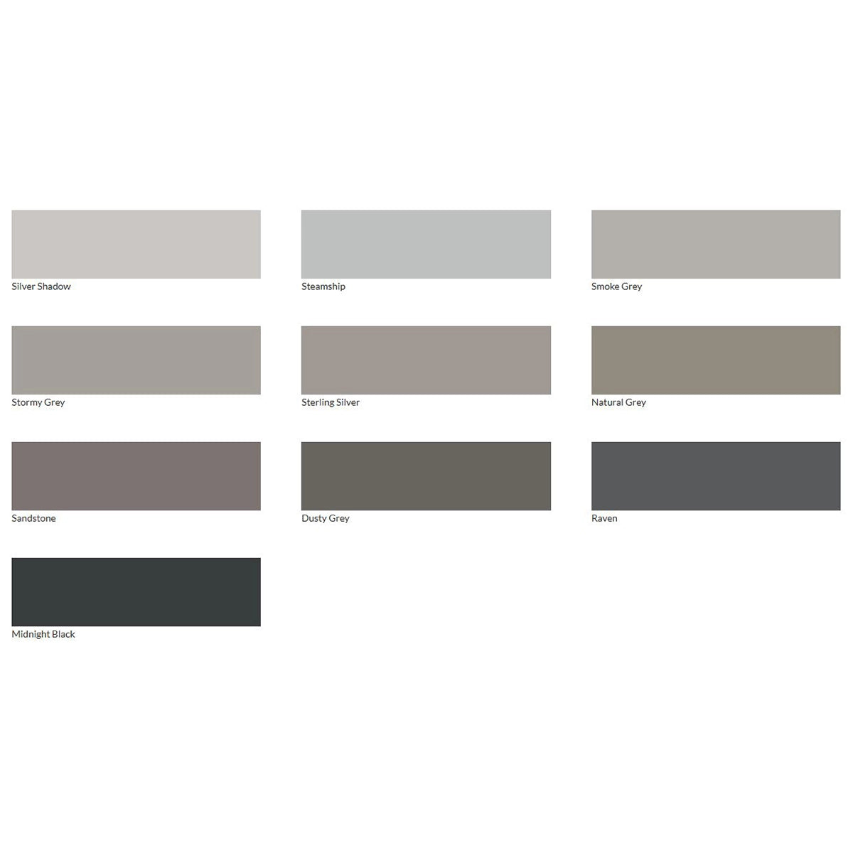 Laticrete Permacolor Grout Color Chart grey and dark colors