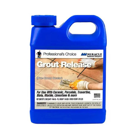 Miracle Sealants Grout Release 1 Quart, GRTRELQT6 , pre grout seal, ceramic grout sealer, miracle sealant sealer, rust-oleum