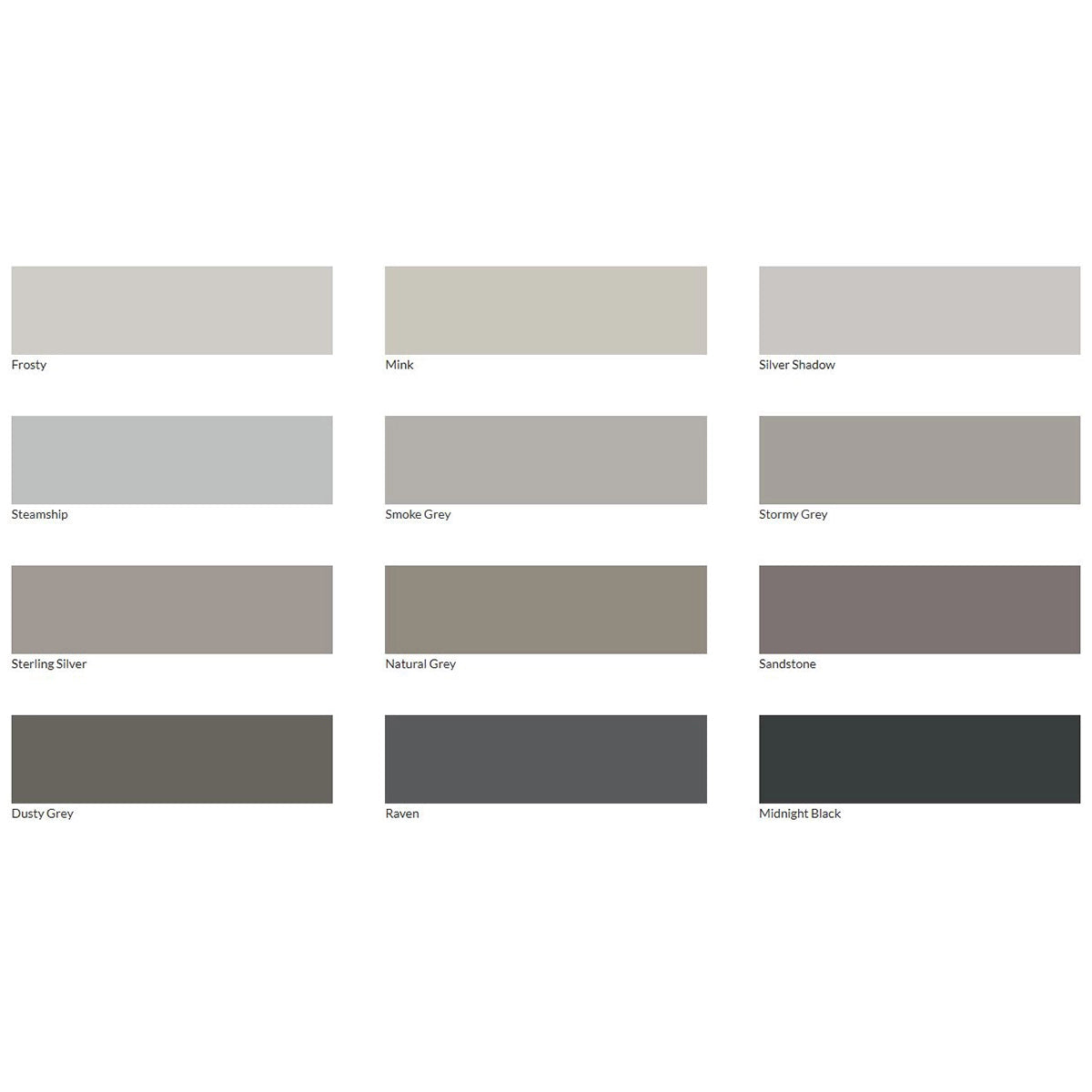 Laticrete Spectralock 1 Pre-Mixed Grout Color Chart