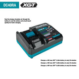 Makita 40V max XGT Brushless Cordless 7" Polisher 40V max Rapid Optimum Charger Features