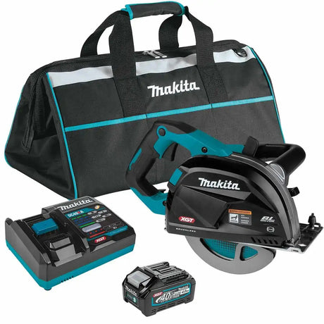 Makita GSC01M1 - 40V max XGT Brushless Cordless 7?1/4" Metal Cutting Saw Kit, with Electric Brake and Chip Collector (4.0Ah)