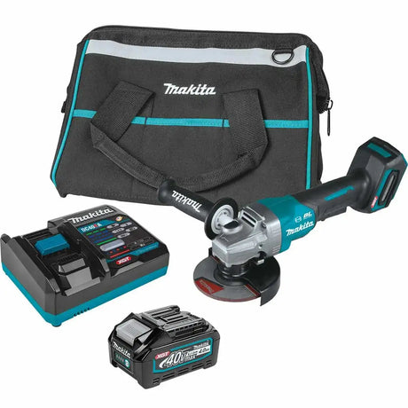 GAG03M1 Makita 40V max XGT Brushless Cordless 4-1/2" / 5" Paddle Switch Angle Grinder Kit