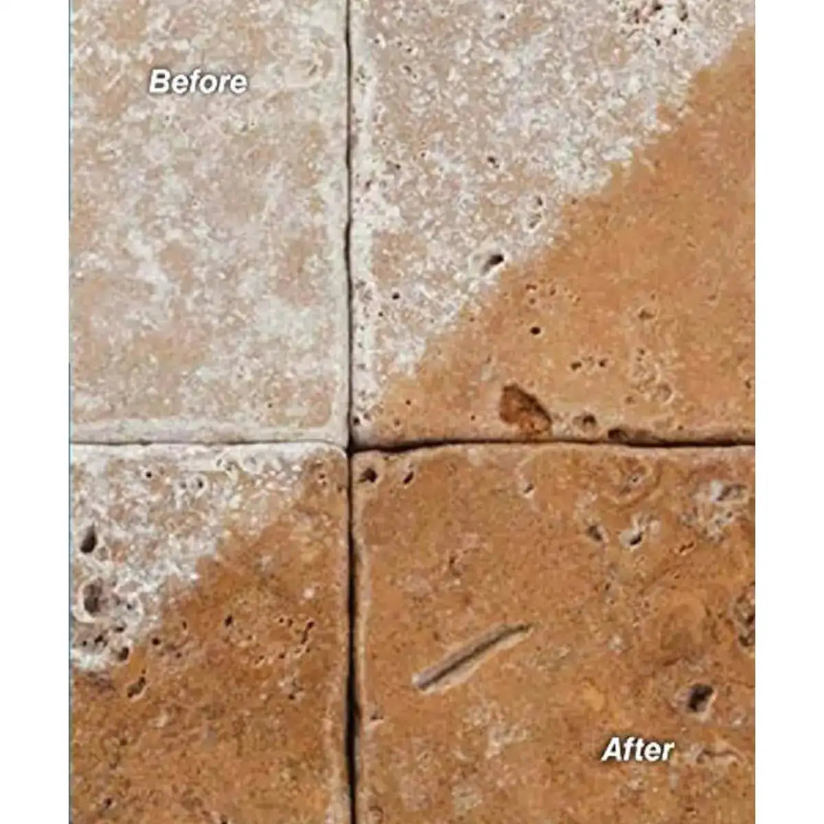 Using Mapei UltraCare Concentrated Tile Cleaner Before and After