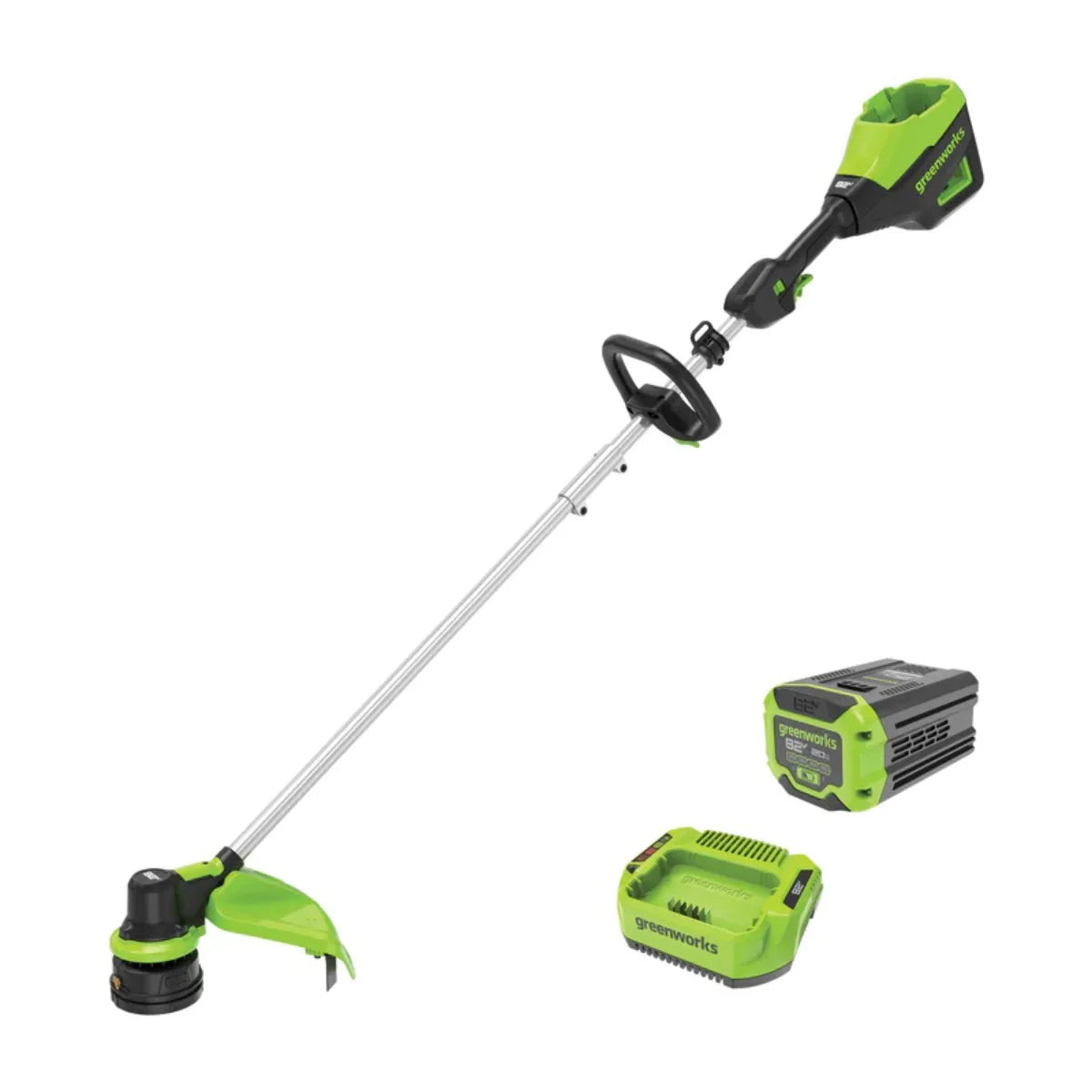 Greenworks 82V String Trimmer with 2Ah Battery & Charger