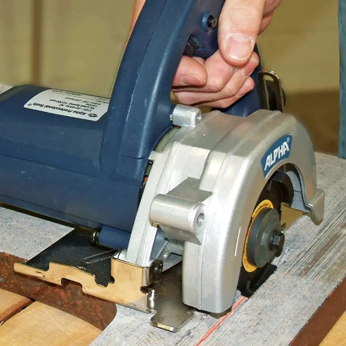 Alpha AWS110 Tile Circular Saw Cut Tile