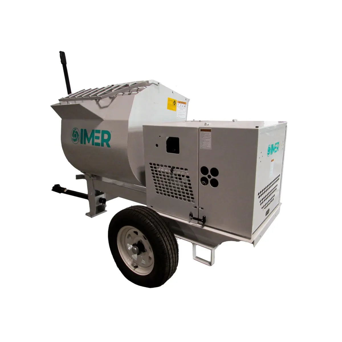 IMER HSM12 Series Horizontal Shaft Mortar Mixer Back View