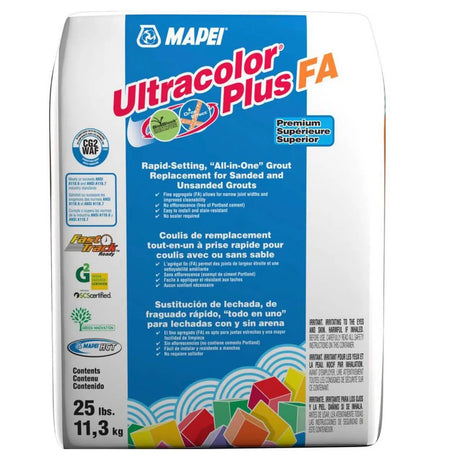 Mapei Ultracolor Plus FA Rapid-Setting Grout 25 lbs