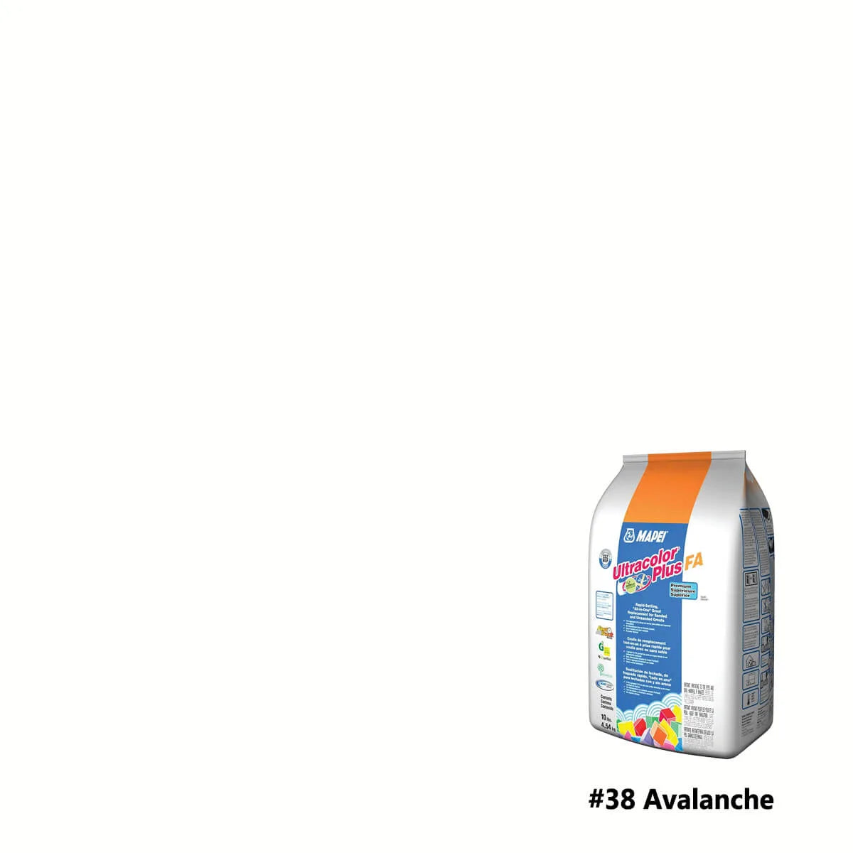 Mapei Ultracolor Plus FA Rapid-Setting Grout 10 lbs avalanche