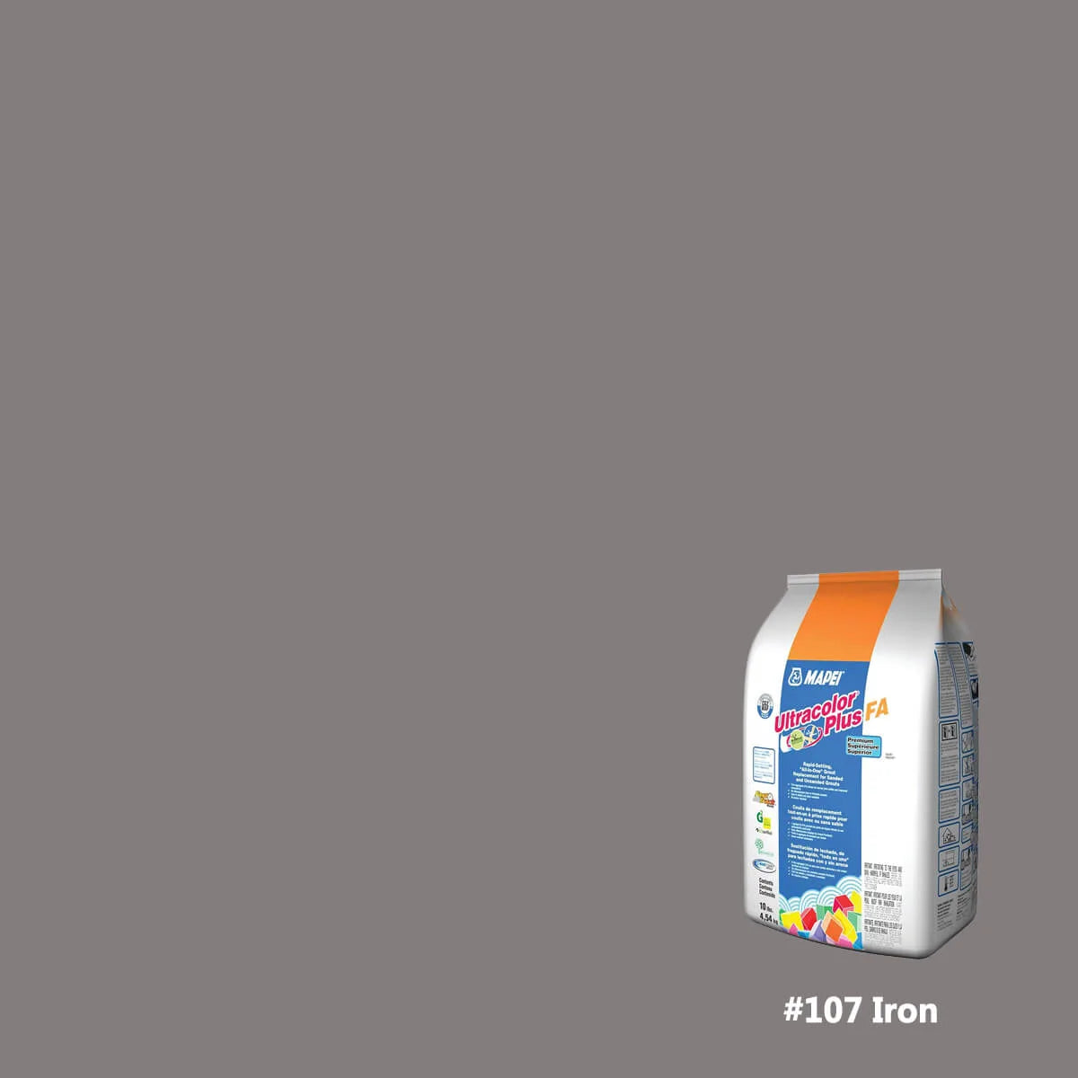 Mapei Ultracolor Plus FA Rapid-Setting Grout 10 lbs iron