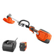 husqvarna 220il Trimmer Kit, Bli20 lithium batteries, QC250 quick charge charger, wireless weed whacker, 970480101