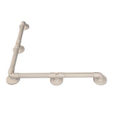 Comfort Grip Grab Bar 90° Angled - White