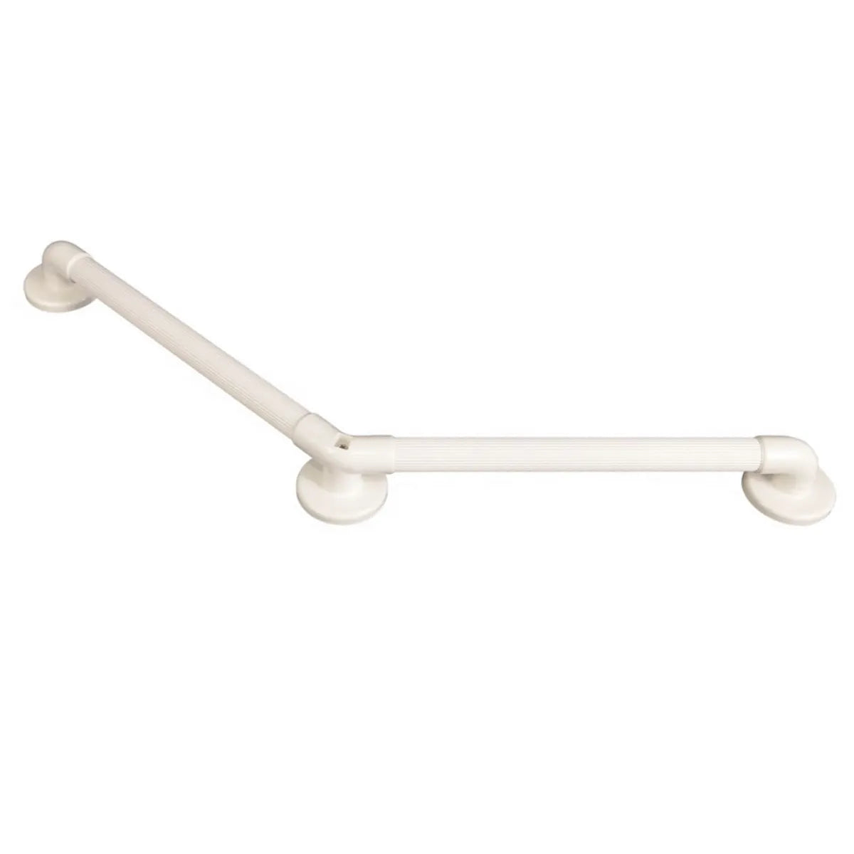 Comfort Grip Grab Bar 135° Angled - White