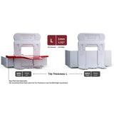 T-lock kit, T-lock lippage system, 23 mm thickness clips