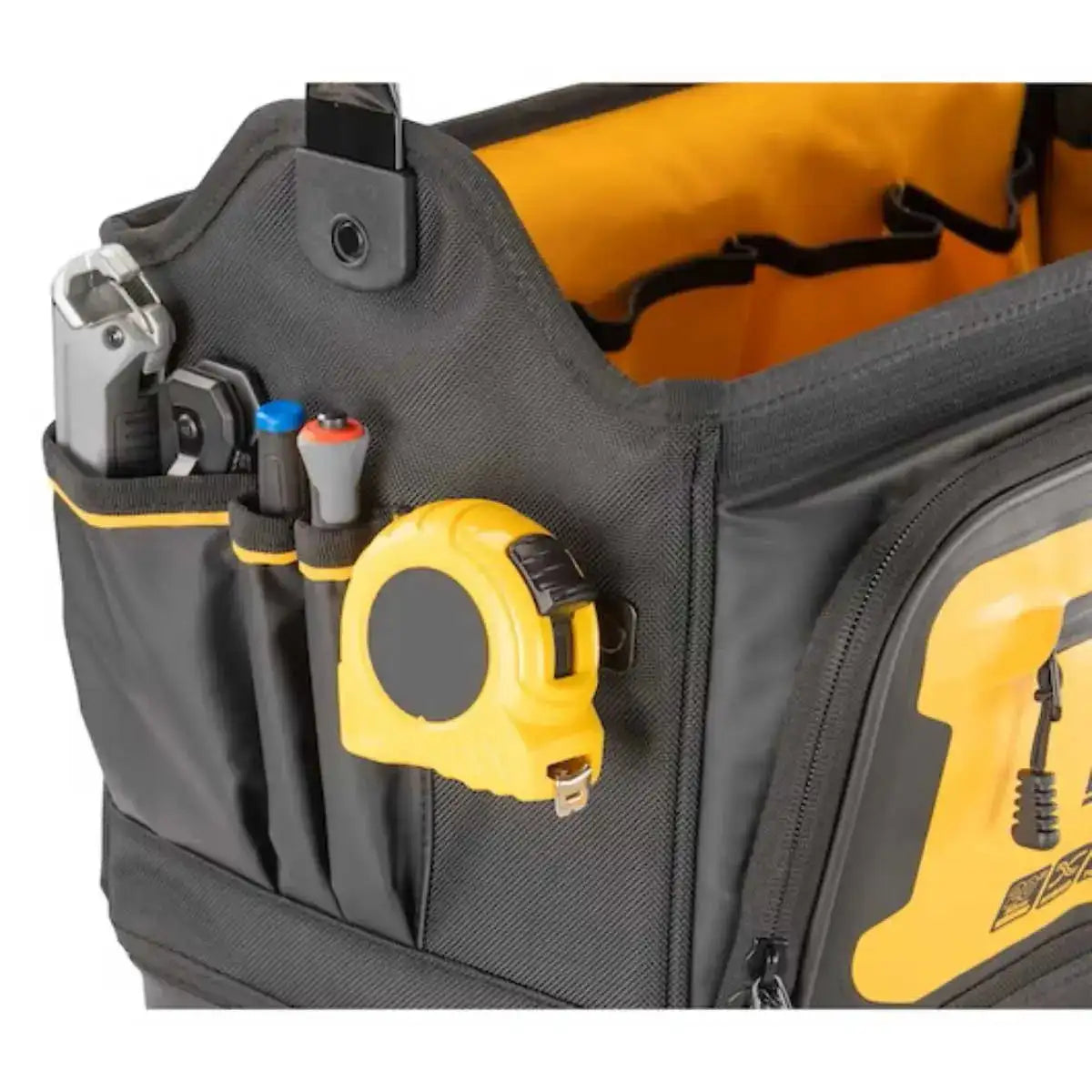 Tool bag with side pockets