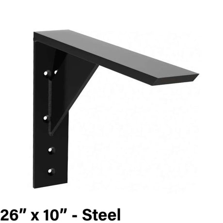 The Original Granite Bracket Large Shelf Bracket 26 in x 10 in Steel