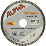 Alpha Katana Dry Tile Blade