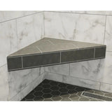 floating Corner Shower Bench Kit with tile