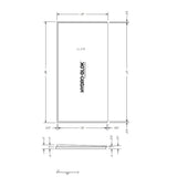 Hydro-Blok Classic Shower Pan Extensions technical drawing