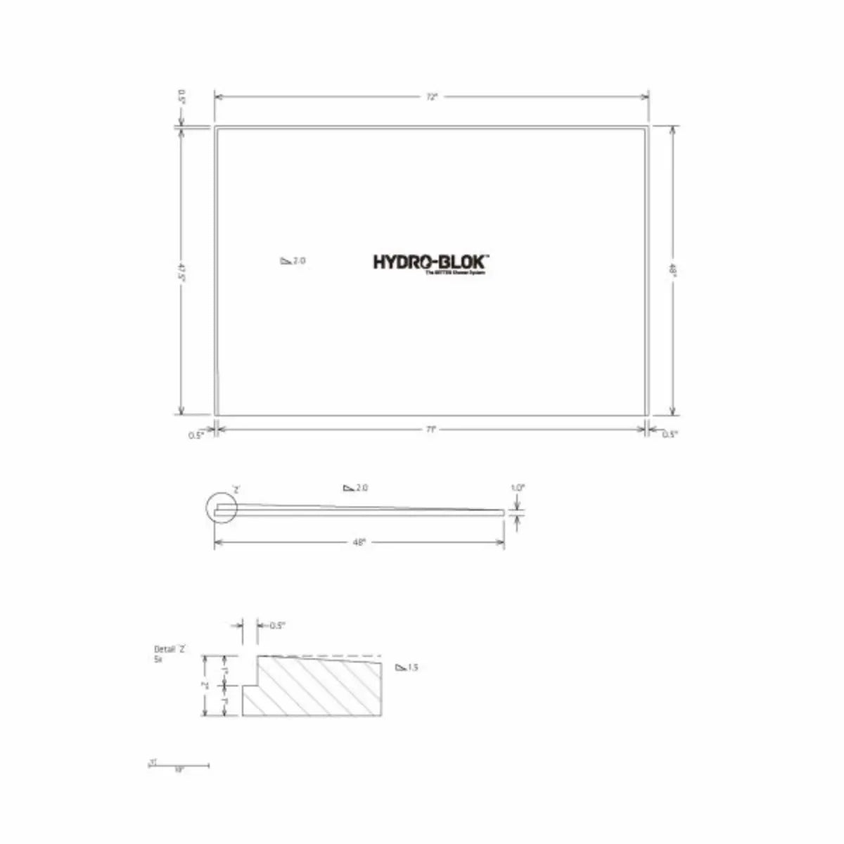 hydro blok pre sloped shower pan