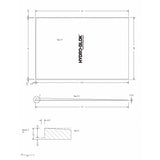 Hydro-Blok Thin Single Slope 48" x 72" Shower Pan technical drawing