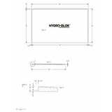 Hydro-Blok Thin Single Slope 60" x 36" Shower Pan technical drawing