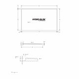 Hydro-Blok Thin Single Slope technical drawing