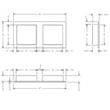 HBRDWSN3216 32" x 16" Recessed Double Wide Niche