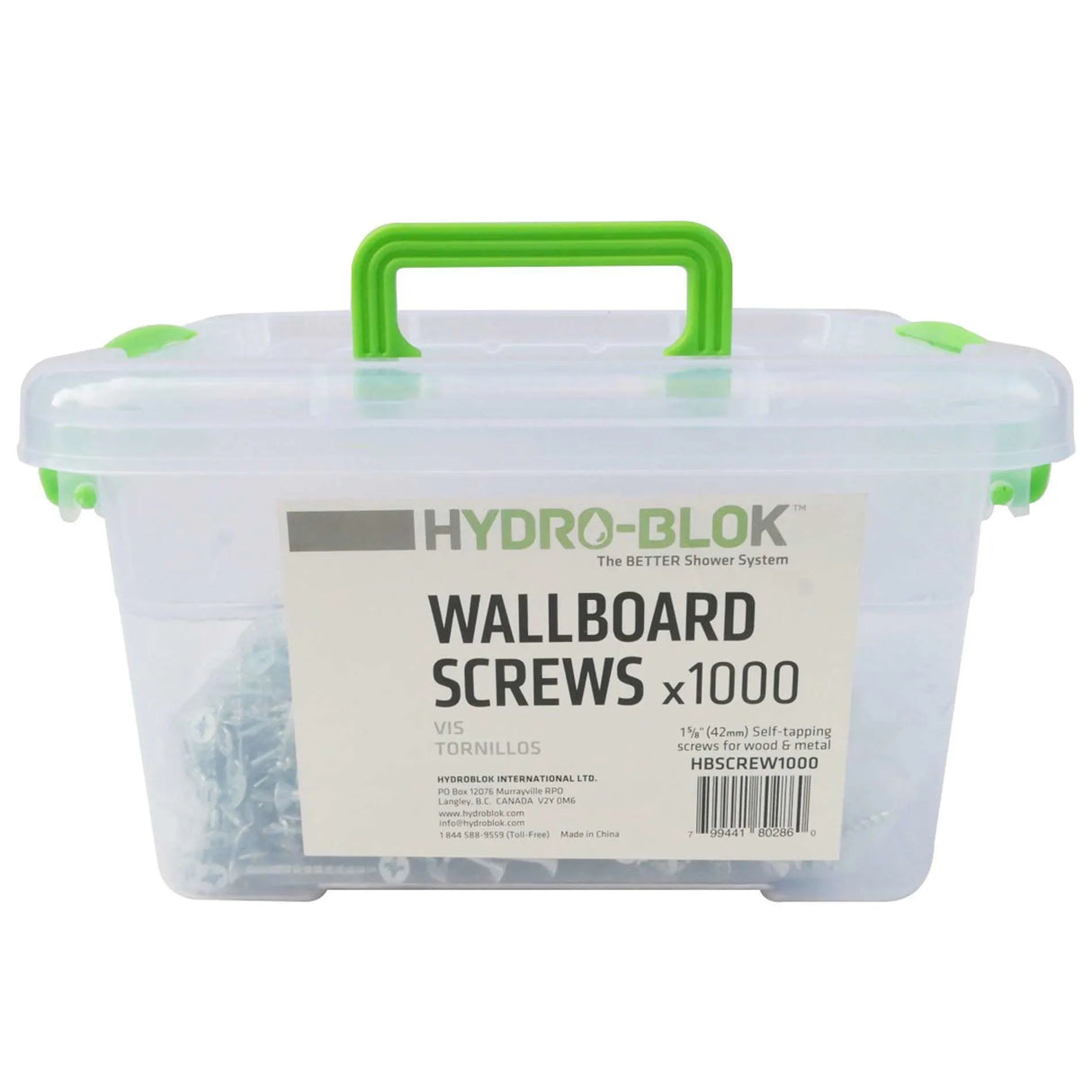 Hydro-Blok Wallboard Screws - 1000 pcs