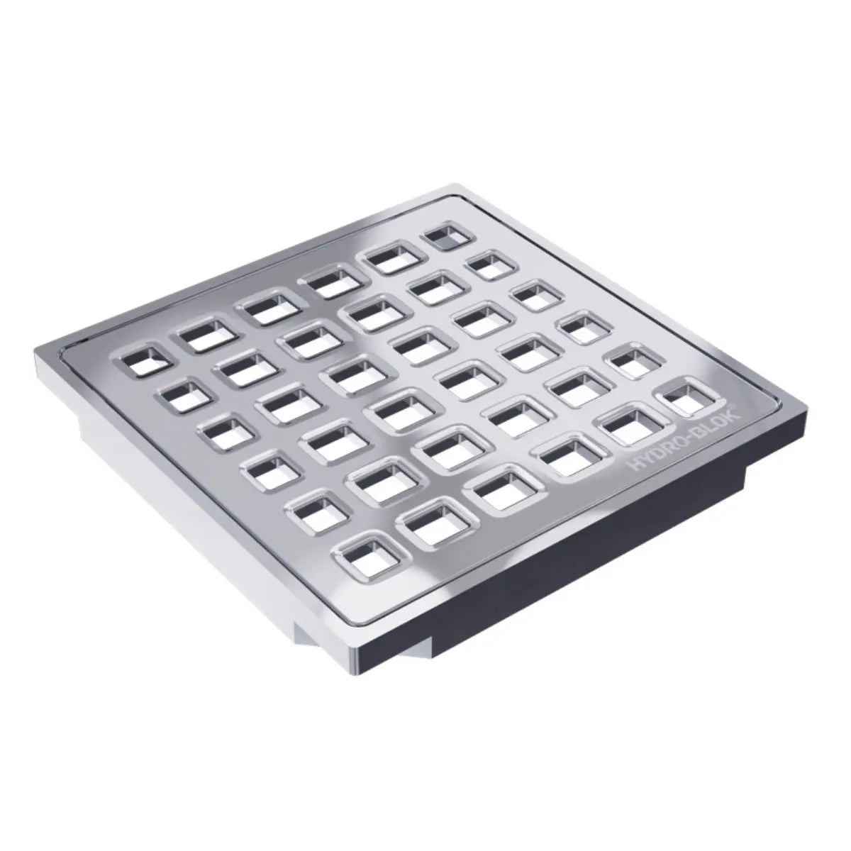 Hydro-Blok Classic Drain Cover & Tray - Polished Chrome