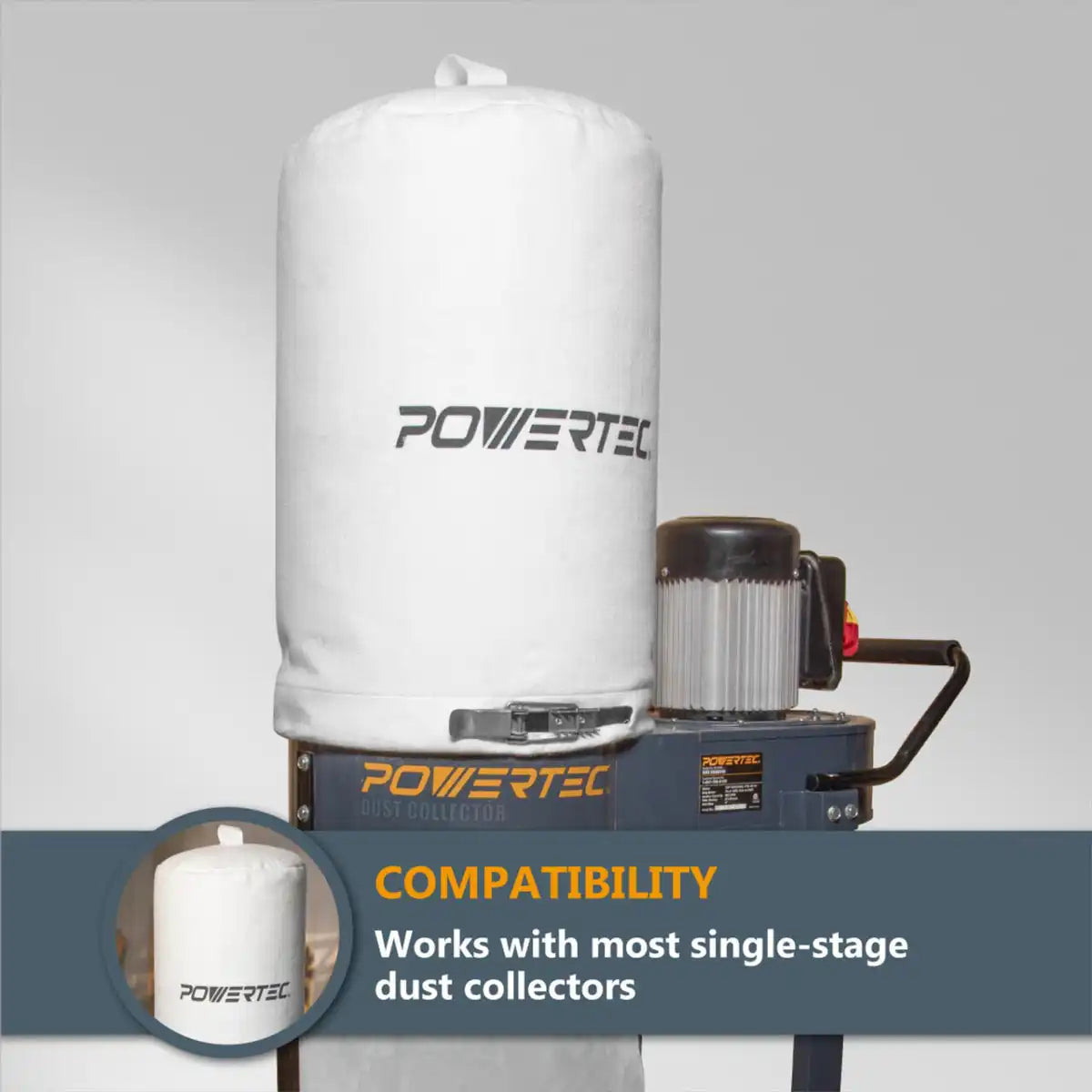 POWERTEC 1 Micron Filter Dust Collector Bags