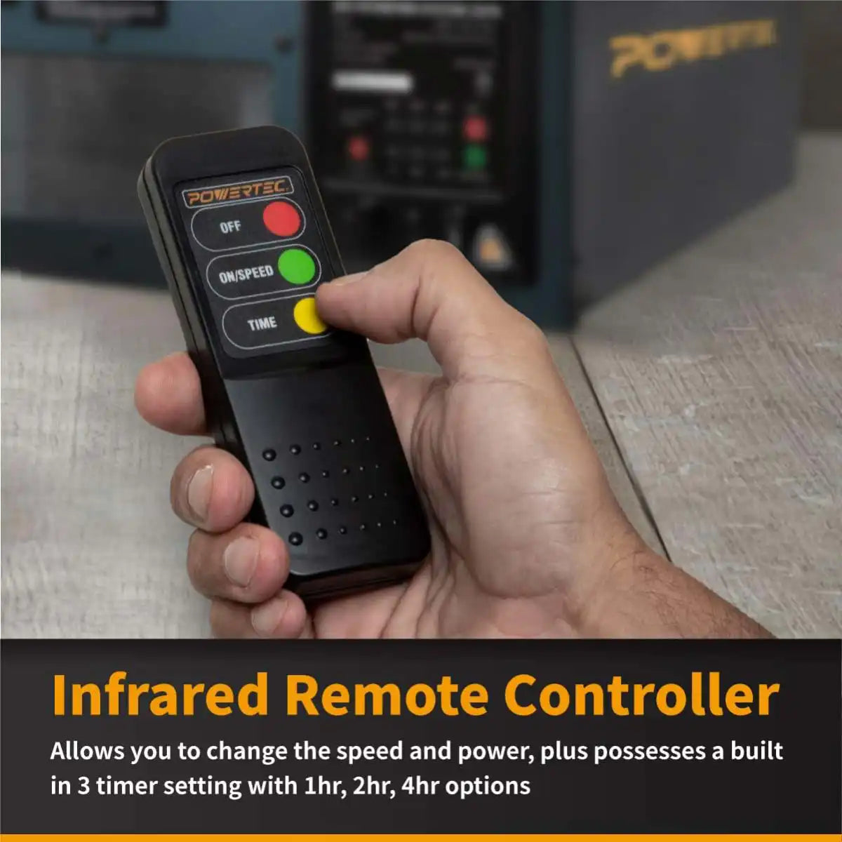 POWERTEC Remote Controlled 3-Speed Air Filtration System