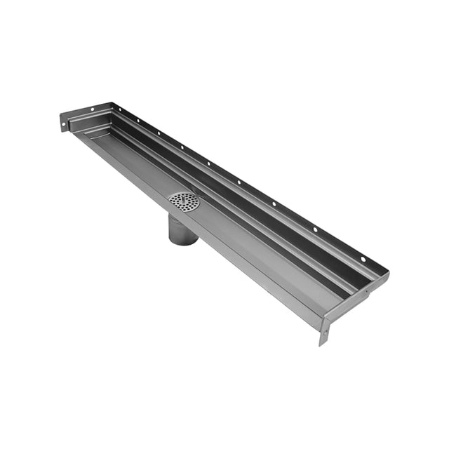 Drains Unlimited DUFR-TF Linear Floor Drain with Three Side Return Flange