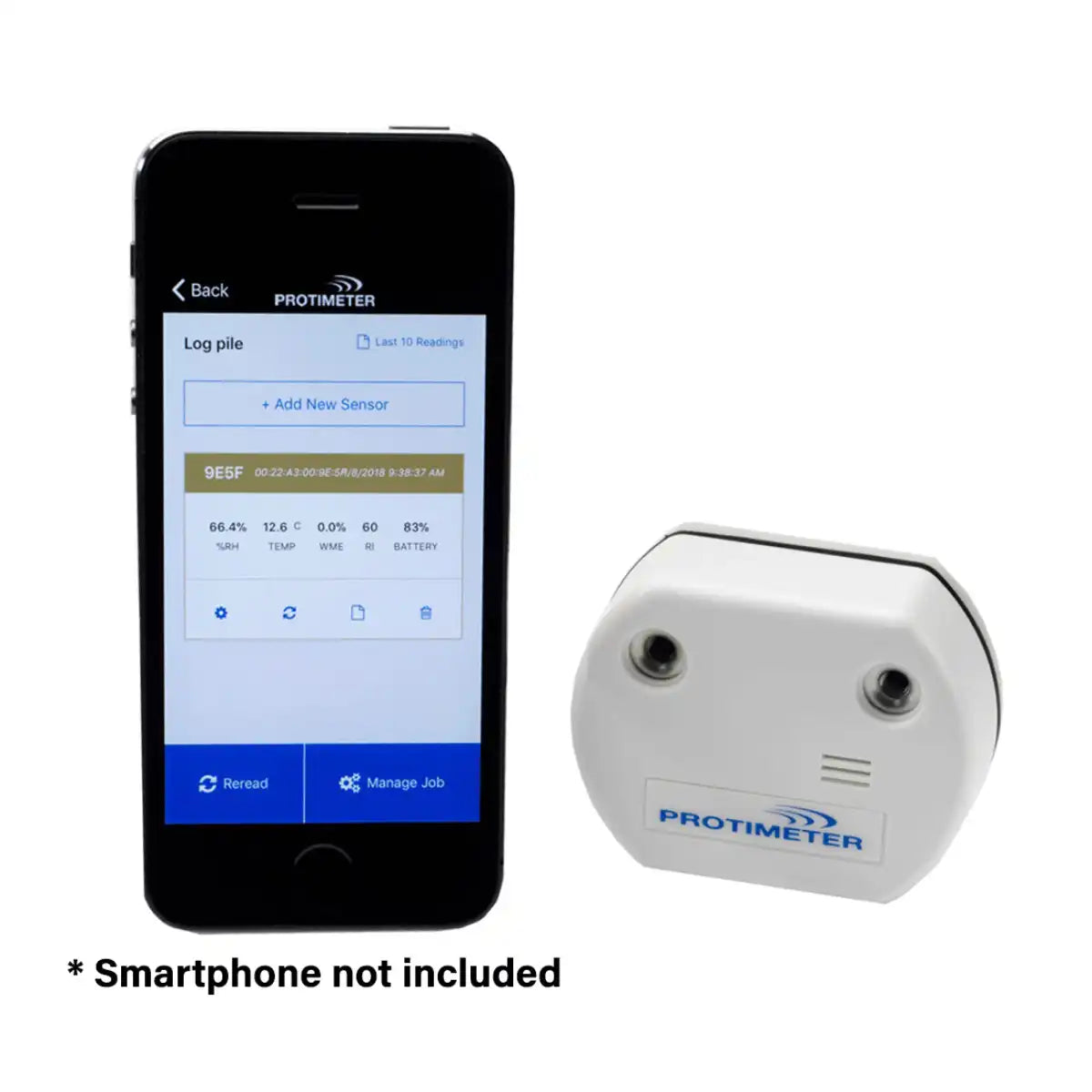 Protimeter Temperature and Moisture Bluetooth Logger