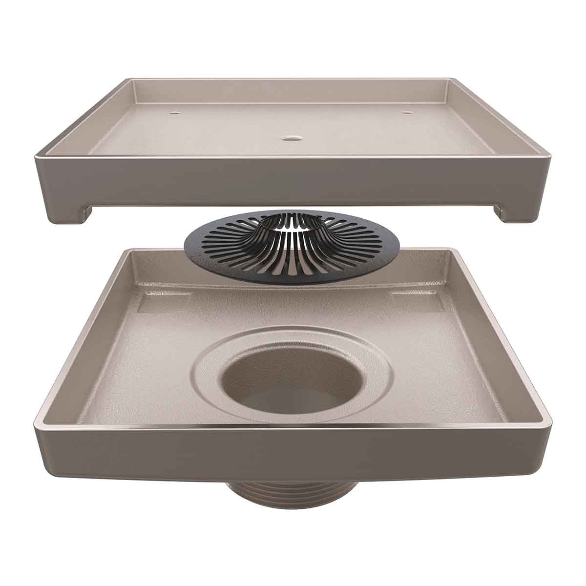 Ebbe LEGACY Drain 6 inch brushed nickel