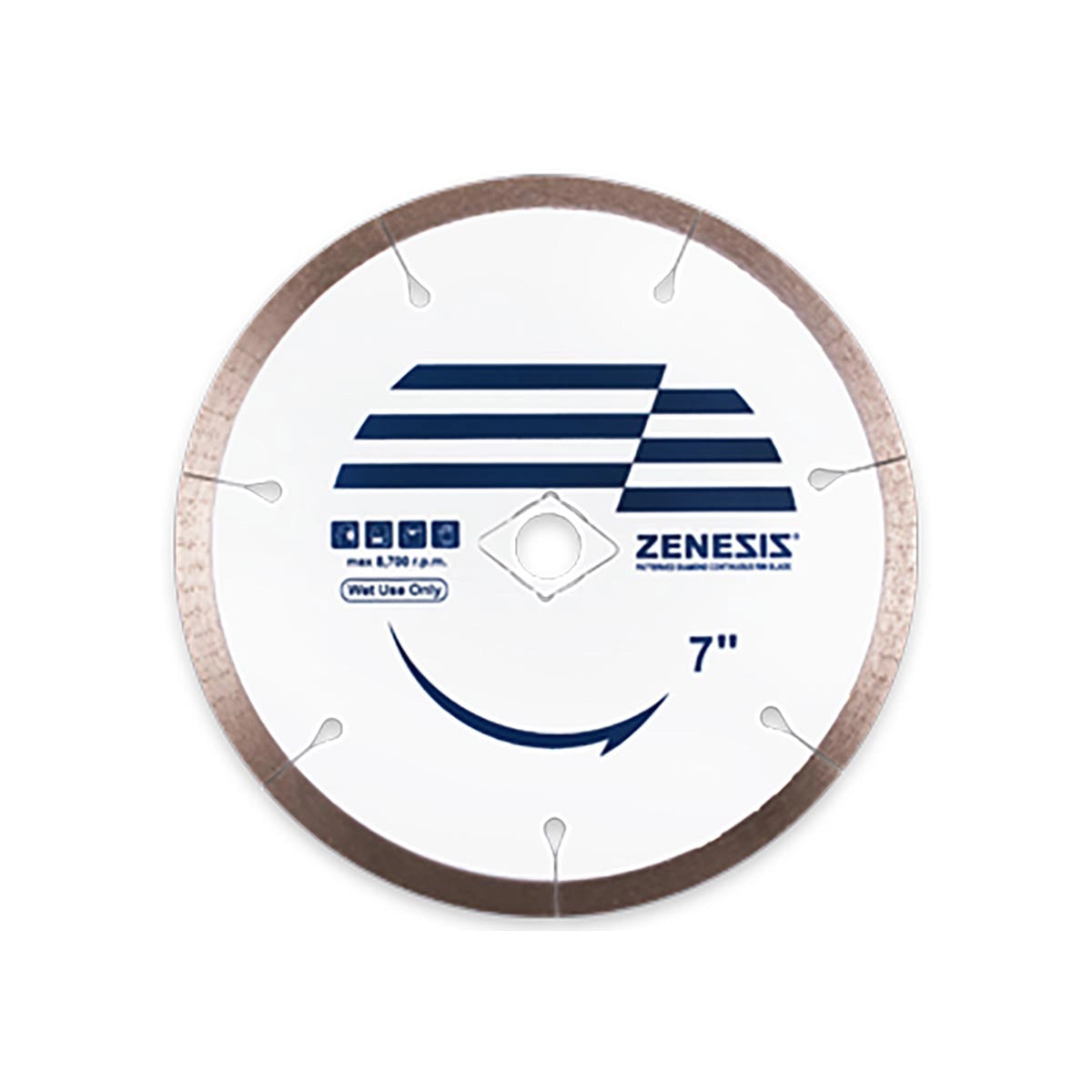 7" Zenesis Continuous Rim Porcelain Blade