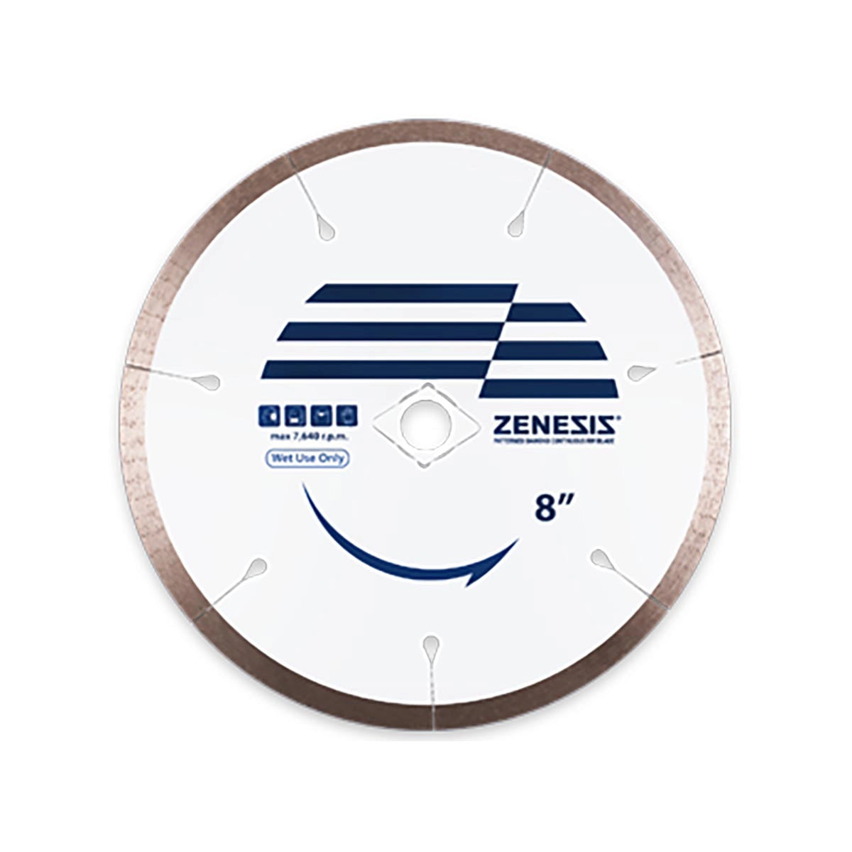 8" Zenesis Continuous Rim Porcelain Blade