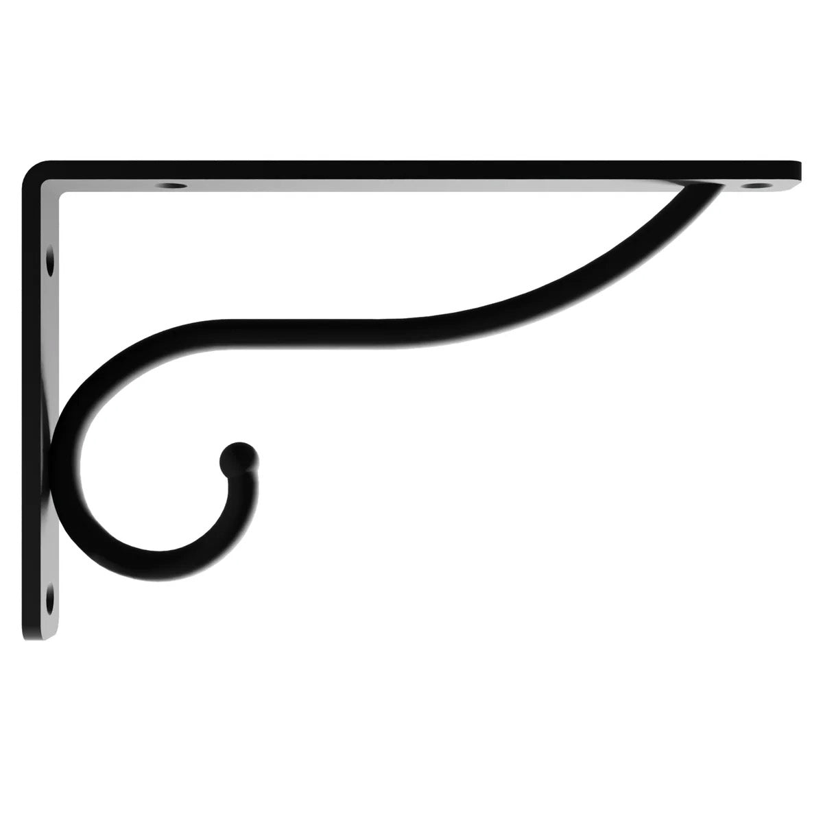 Balin Designs Hook Shelf Bracket Black 