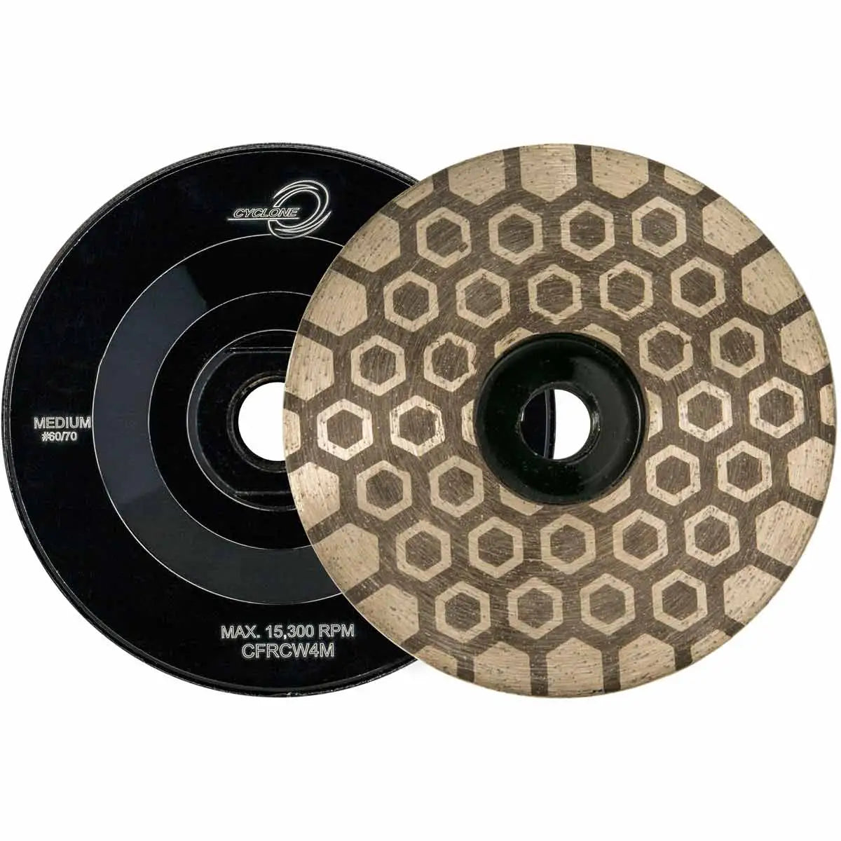 Diamax 4" Cyclone Flat Resin HEX Cup Wheel