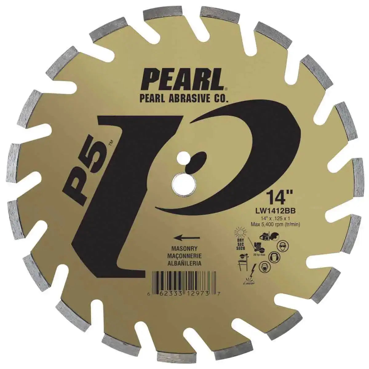 Pearl Abrasive P5™ 14" Masonry Diamond Blade