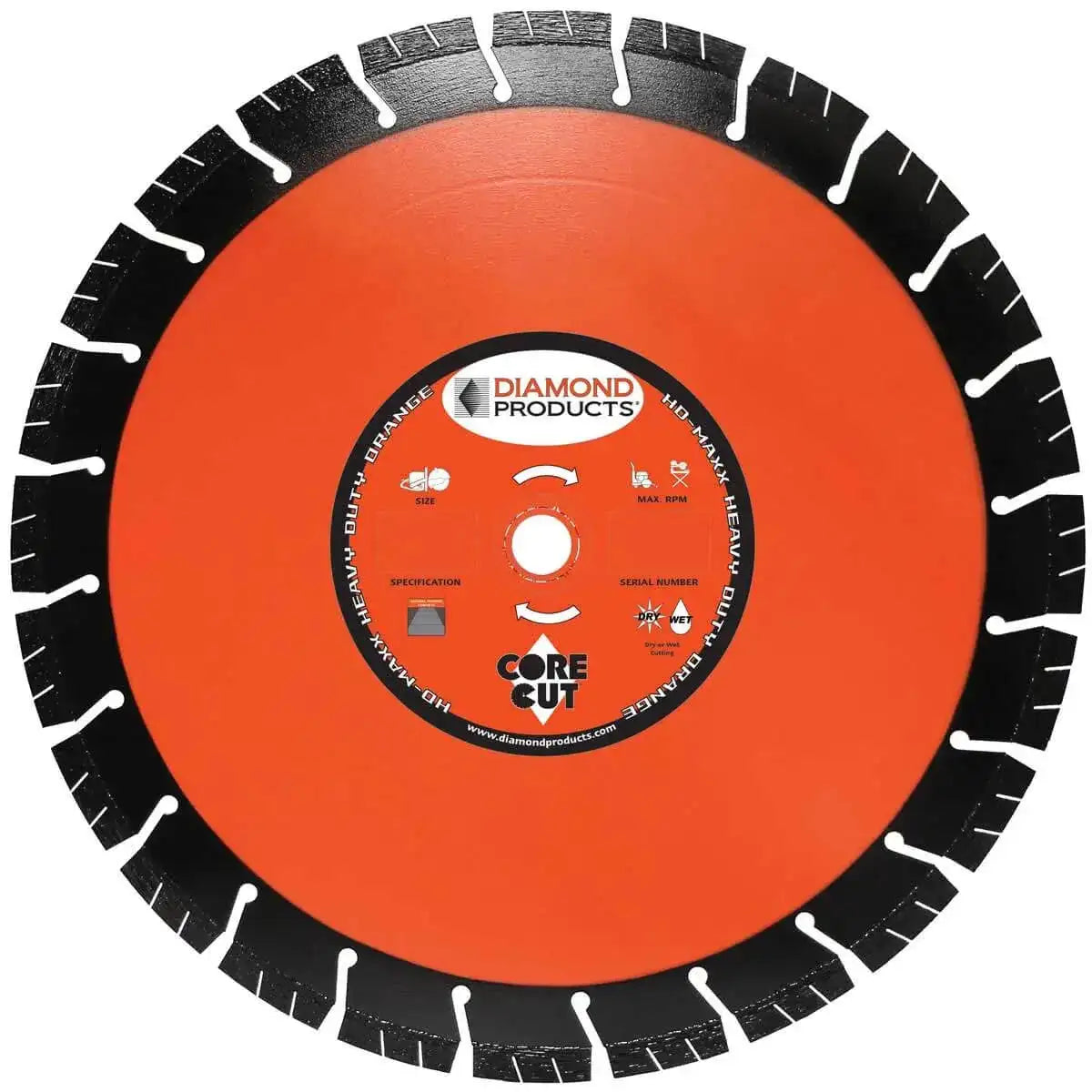 Core Cut Heavy Duty Orange MAXX Diamond Blade