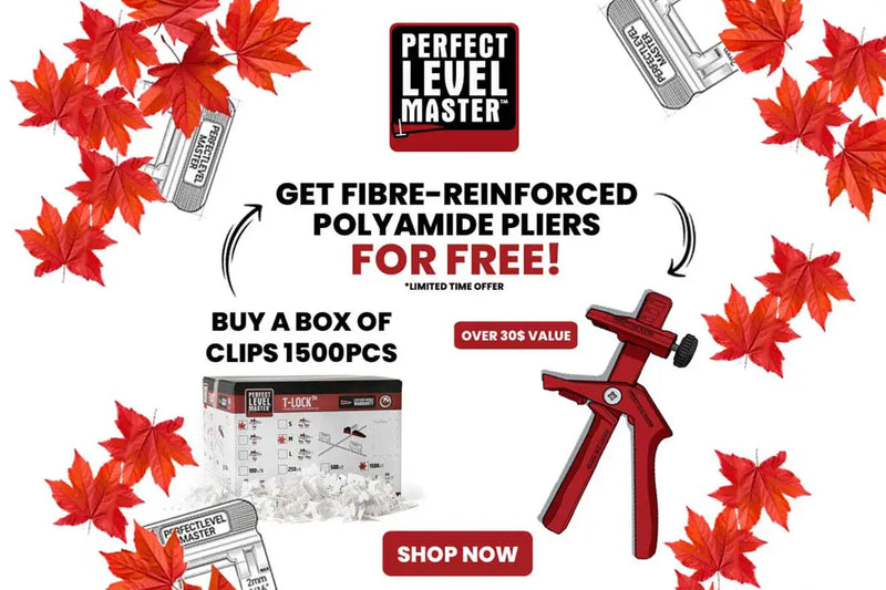 Perfect Level Master Free T-Lock Plier Promo with 1500 pc Clips