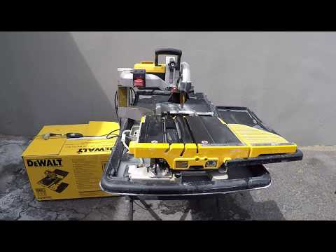 Dewalt D24000S Wet Tile Saw Package